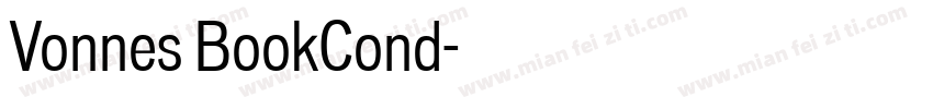 Vonnes BookCond字体转换